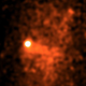 Illustration for article titled A Bullet Galaxy Is Piercing Through Other Galaxies At Ludicrous Speed